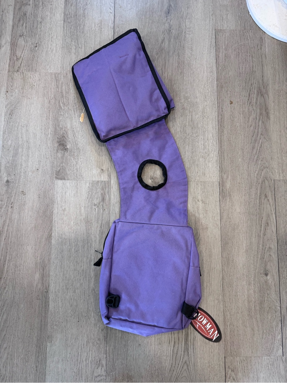 NWT Showman Western Cordura Nylon Insulated Saddle Horn Bag Purple Trail Riding - Picture 3 of 5